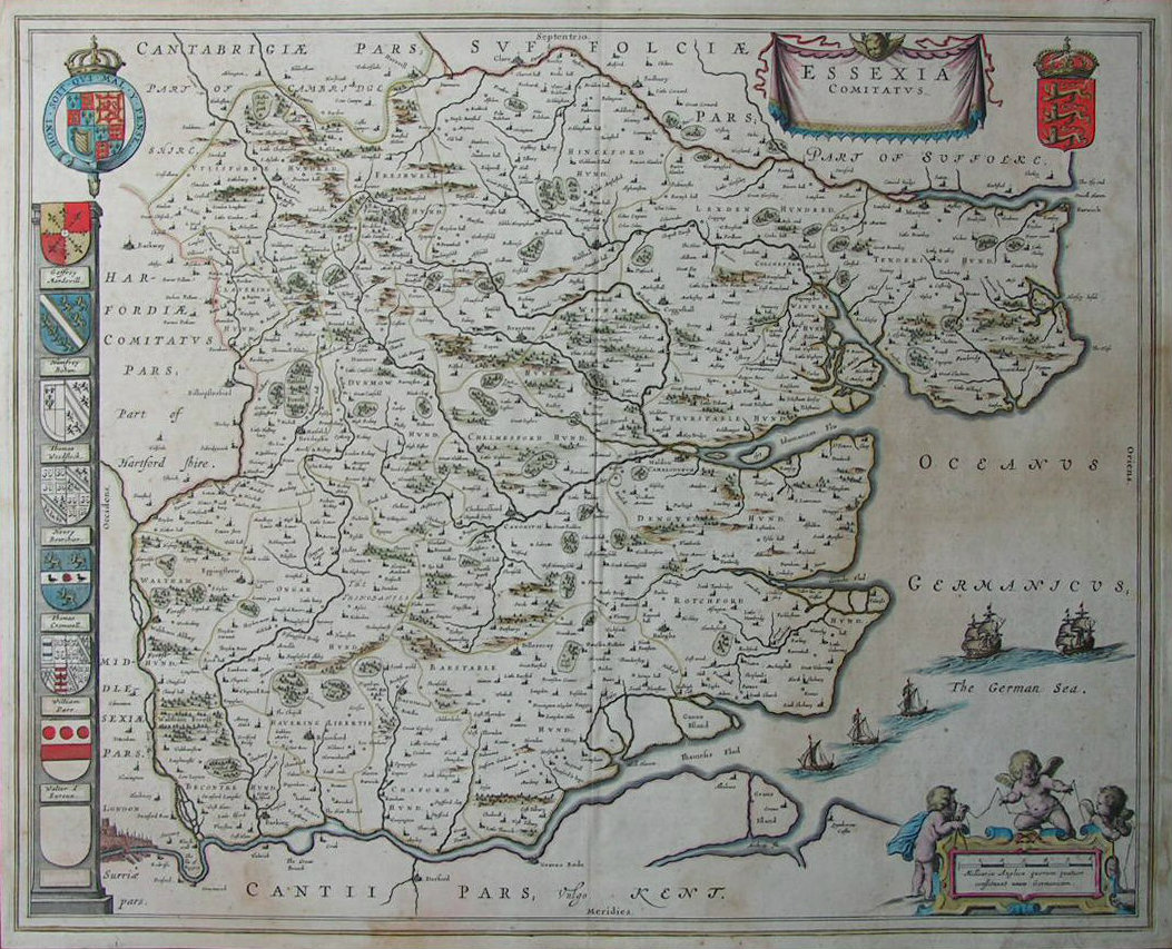 Map of Essex - Blaeu
